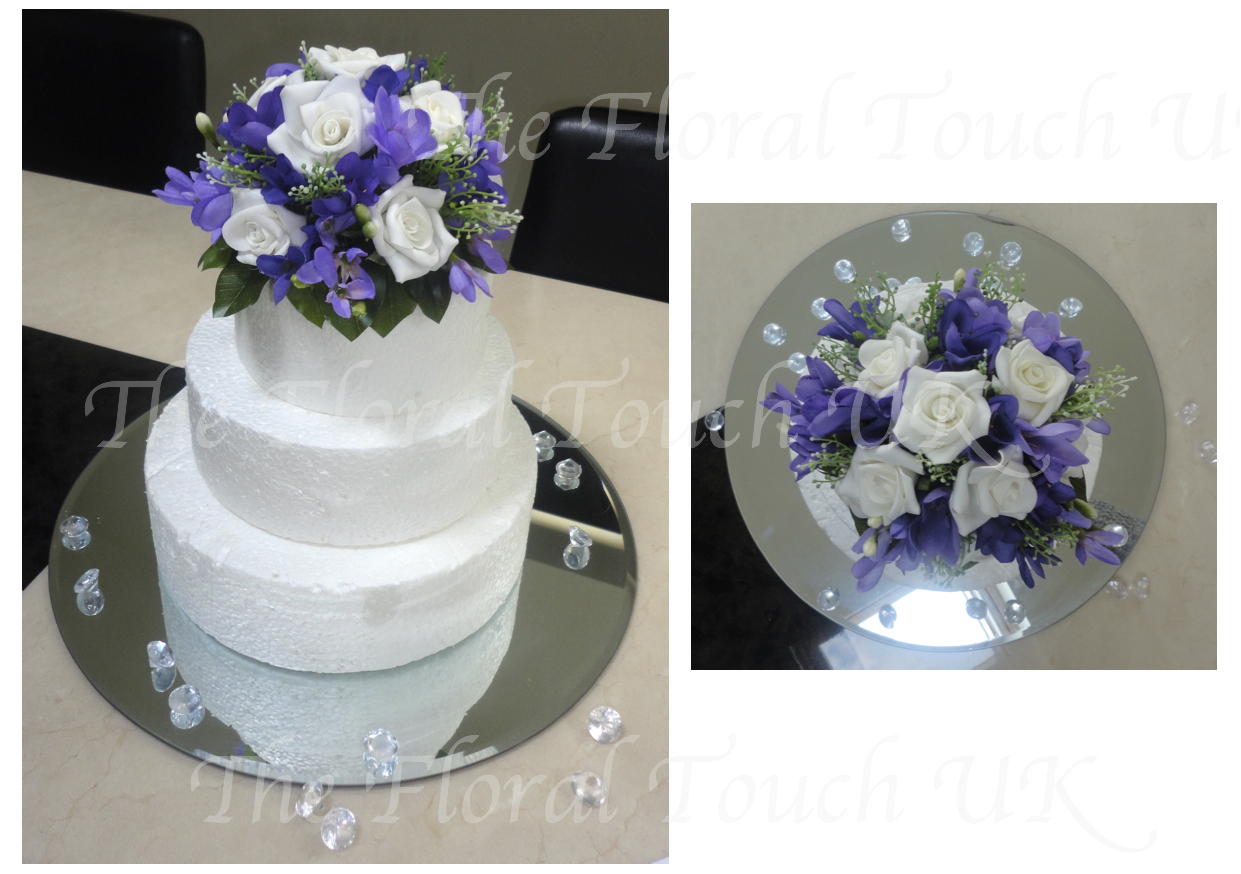 Cake Decorations: Violet Flower Cake Decorations